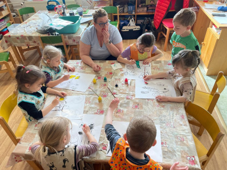 Oslava velikonočních svátků u Šikulků